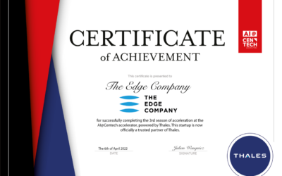 Thales Certificate AI@Centech